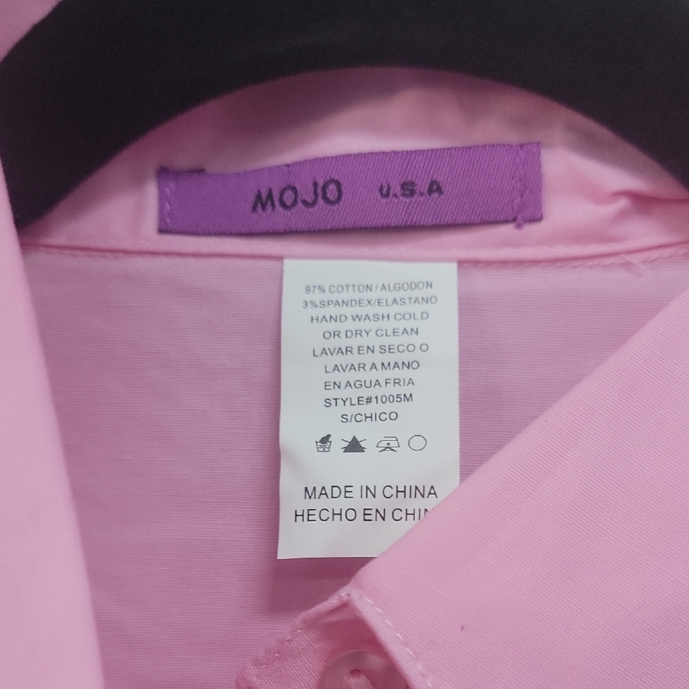 Pink Women's Button-Up Shirt - Picture 2 of 6